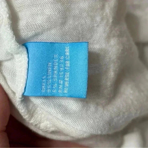 J. McLaughlin Linen Tunic White Medium Oversized - Picture 6 of 7